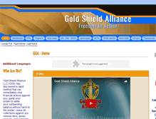 Tablet Screenshot of gold-shield-alliance.com